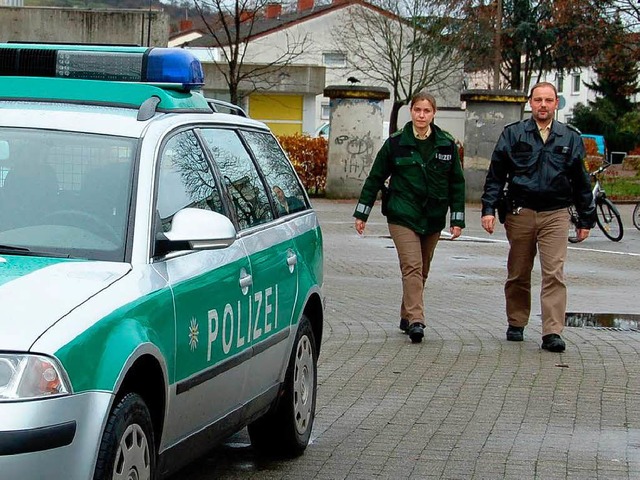 Polizeiprsenz  im Straenbild ist ein Weg, Straftaten vorzubeugen.  | Foto: Herbert Frey