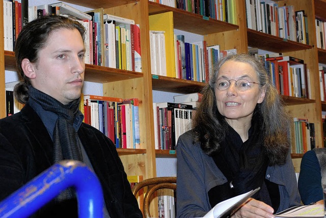 Der Literaturrausch  in Offenburg  geh...anuel Dolderer  und Blanche Kommerell.  | Foto: GeRtrude Siefke