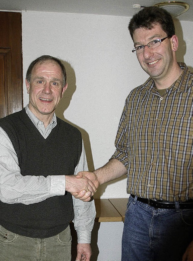 Der  Vorsitzende der FBG Sthlingen, M...ele in den Reihen des Vorstandsteams.   | Foto: Dietmar Noeske