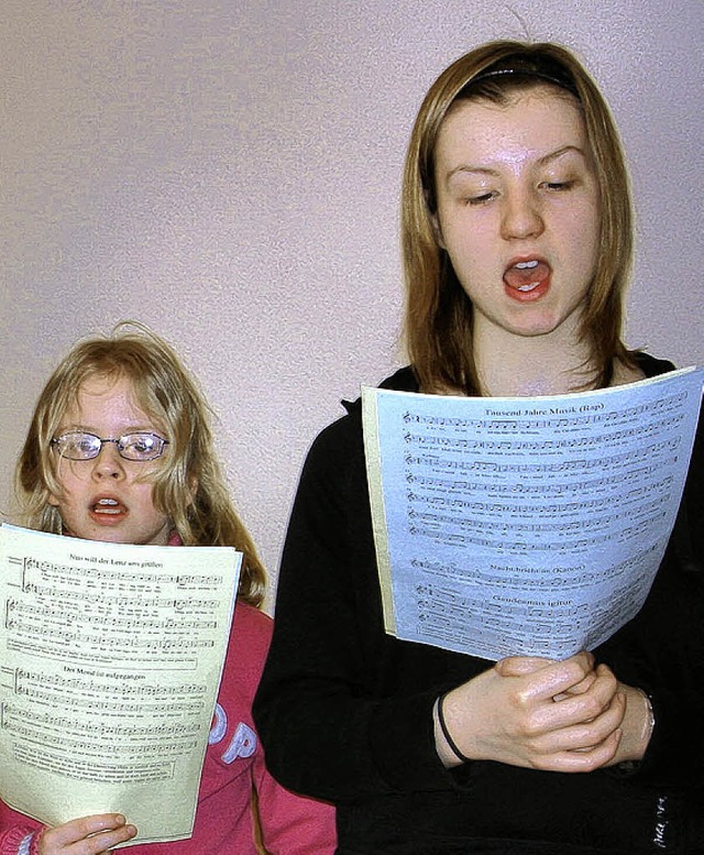 Kinder der Jacobuskantorei singen aus vollem Herzen.   | Foto: BZ