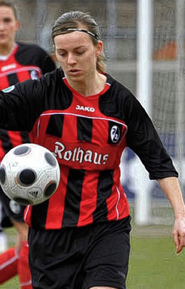 Trifft fr die SC-Frauen in Wolfsburg: Juliane Maier   | Foto: Seeger