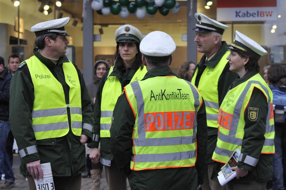 Anti-Konflikt-Teams der Polizei sollen einer Eskalation vorbeugen. (Foto: Ingo Schneider)
