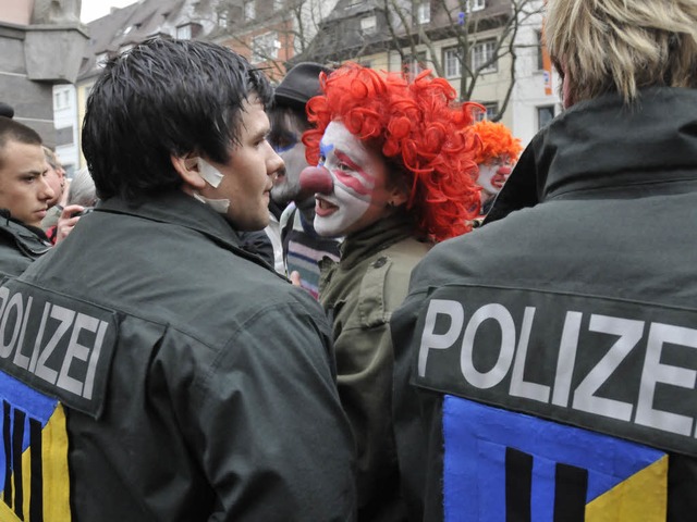 Demonstration gegen den Nato-Gipfel in Freiburg.  | Foto: Ingo Schneider