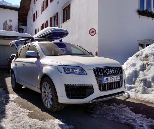 Testfahrzeug Audi Q7 V12 TDI fr Fahrbericht auf Seite &quot;Mobiles Leben&quot;  | Foto: Frank Thomas Uhrig