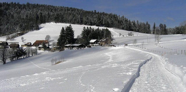 Auch wenn in Gersbach bereits viele V...lso  eher  eine Winterwanderung an.     | Foto: Rolf Strohm