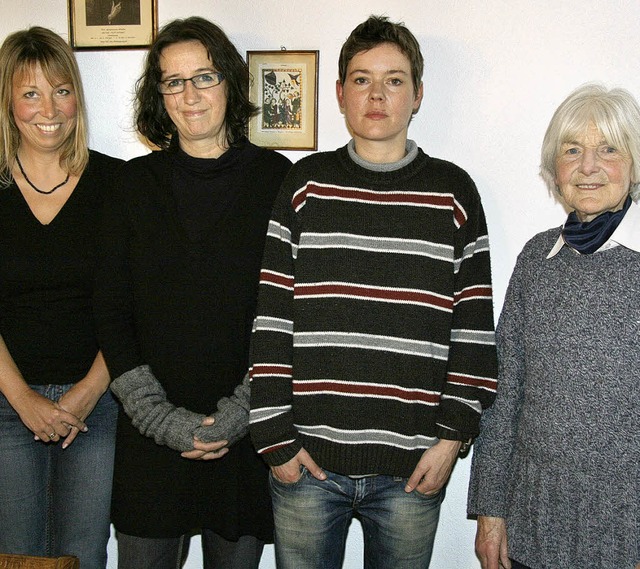 Vertreter des Vorstandes des Vereins P...nich, Andrea Giersch und Maria Slany    | Foto: BZ