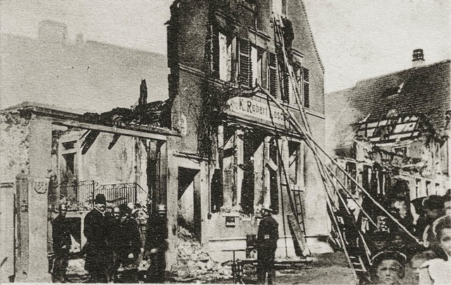 Die Reste des Anwesens Lsch (heute Sc...l 1909 vermutlich seinen Anfang nahm.   | Foto: Repro: Stadtarchiv
