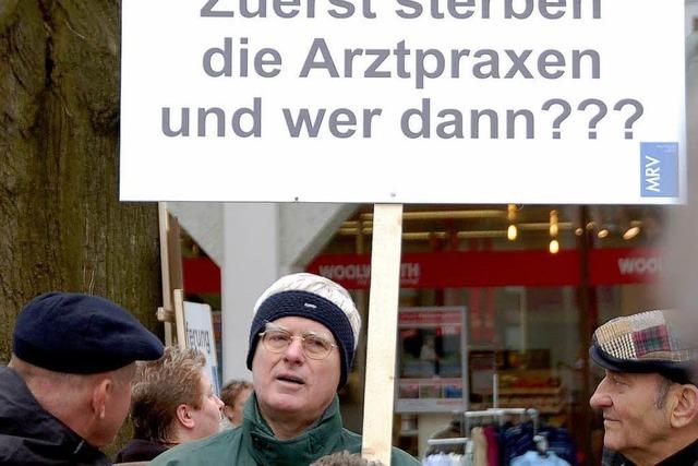 rzte protestieren gegen 