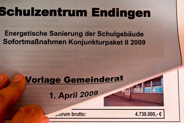<Bildtext>Auf 4,73 Millionen Euro bezi... einschlielich Turnhalle. </Bildtext>  | Foto: Martin Wendel