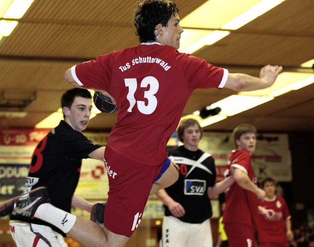 Handball 2009 B JugendTuS Schutterwald...Felix Kothmeier (TuS Schutterwald #13)  | Foto: Peter Aukthun-Goermer