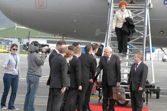 Nato-Gipfel-Gste auf dem Flugplatz Lahr