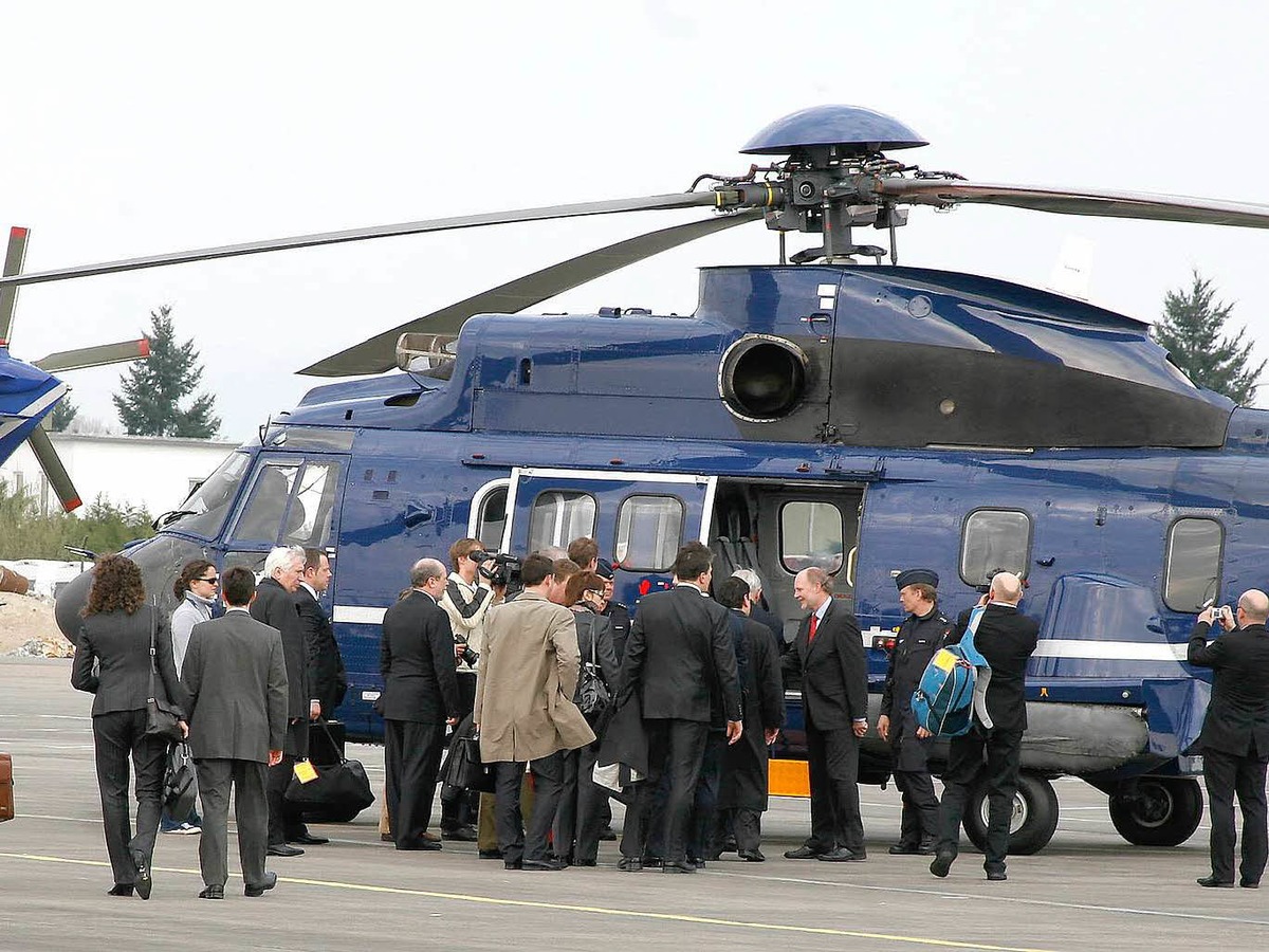 Die Bundespolizei brachte die tschechischen Gipfelteilnehmer nach Baden-Baden.