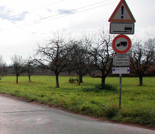 Die Schilder zeigen es: Das   Promille... fr den allgemeinen Verkehr gedacht.   | Foto: Frey