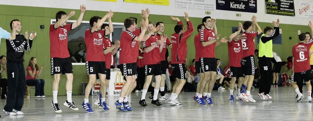 Handball 2009TuS Ringsheim vs. St. Geo...TuS Ringsheim Feiern die Meisterschaft  | Foto: Peter Aukthun