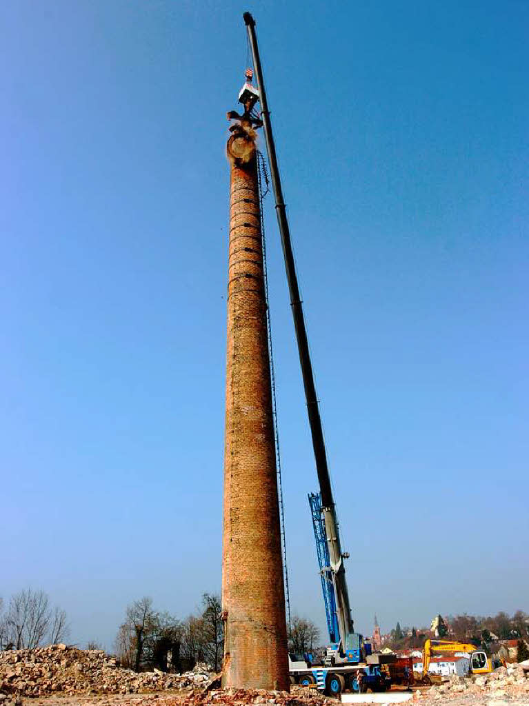 Der oberste Ring ist vom Schornstein gelst...