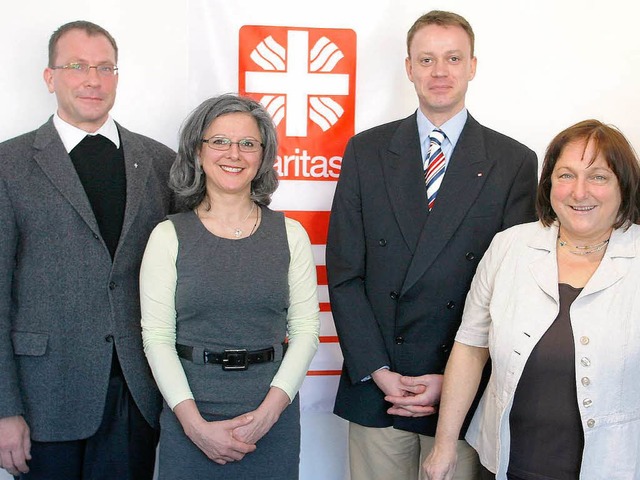Die Caritasspitze (von links): Pfarrer...t Kiencke und Henny Mller-Schuhmacher  | Foto: Heidi Foessel