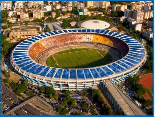 Das Maracan in Rio de Janeiro als Solarstadion, wie in dieser Montage?  | Foto: Montage: Badenova