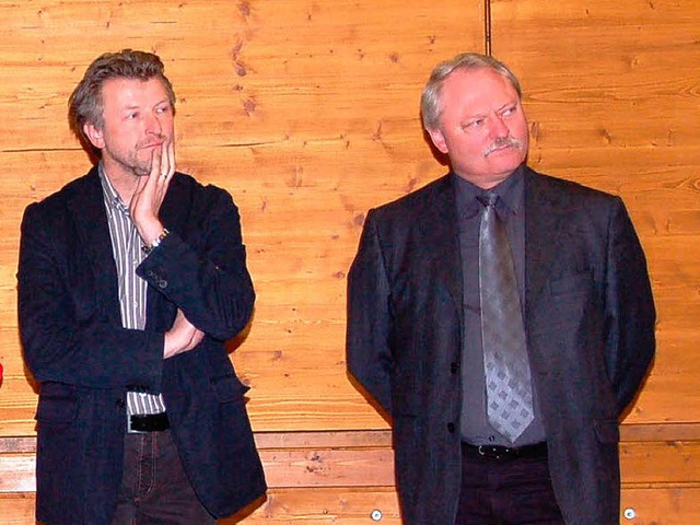 Gerd Schnbett (links) und Gerhard Wag...r Brgermeisterwahl erneut ins Rennen.  | Foto: Wolfgang Roth