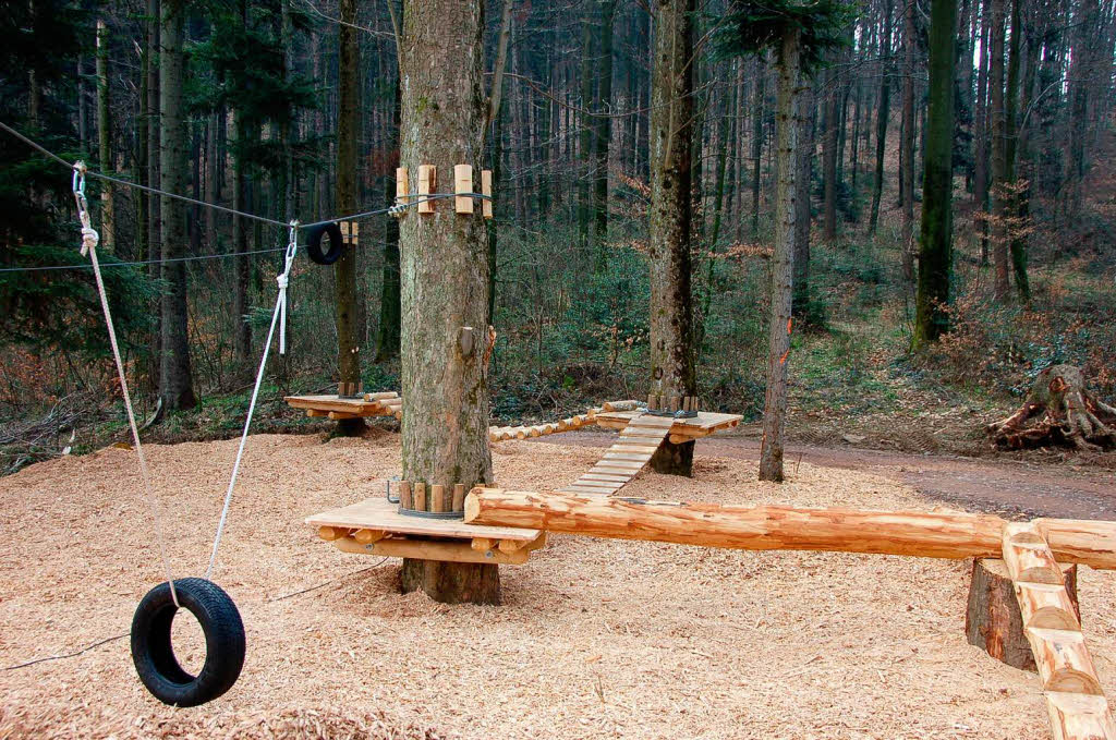 Neuer Spielplatz vor dem Eingang zum eigentlichen Baumkronenweg