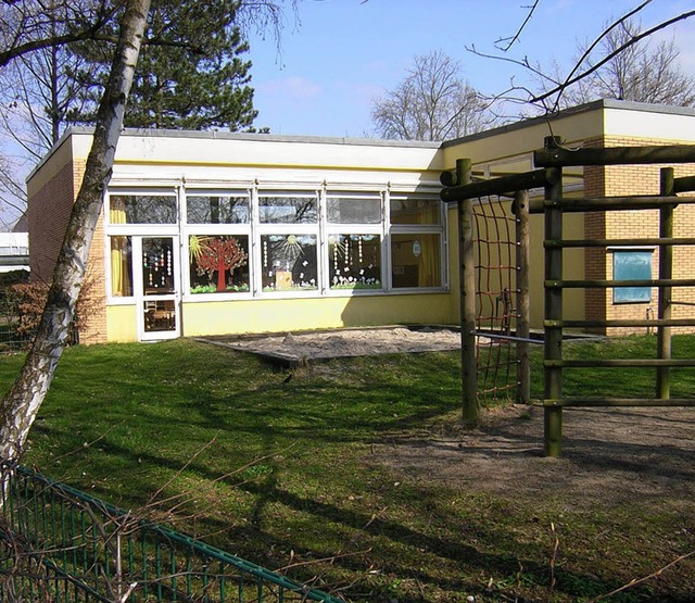 Ein  mglicher Standort fr die Schulm... Pavillon der Grundschulfrderklasse.   | Foto: Walser