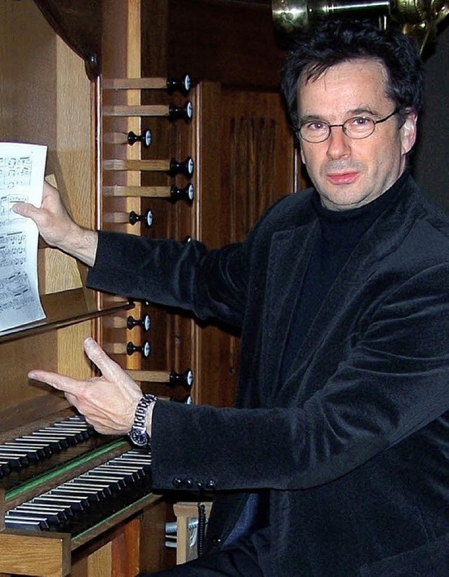 Organist Martin Gro   | Foto: bz