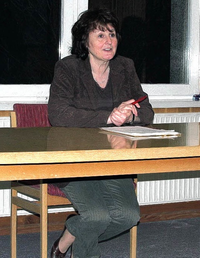 Gudrun Selinger hofft, noch Bewerber fr die Ortschaftsratswahl zu finden.    | Foto: Hans-Jrgen Hege