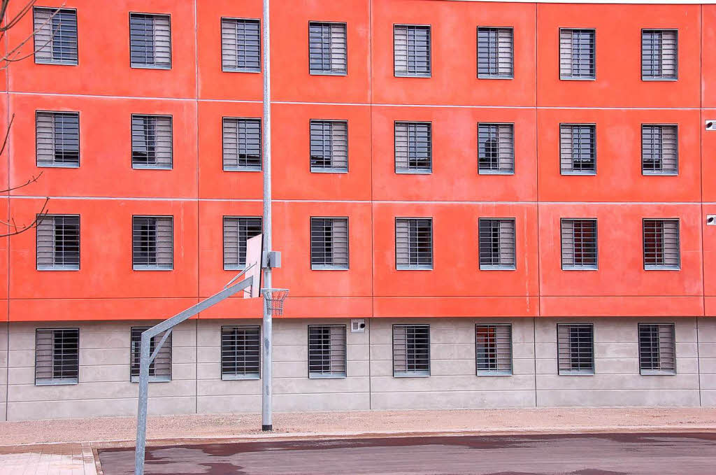 Blick aufs Basketballfeld