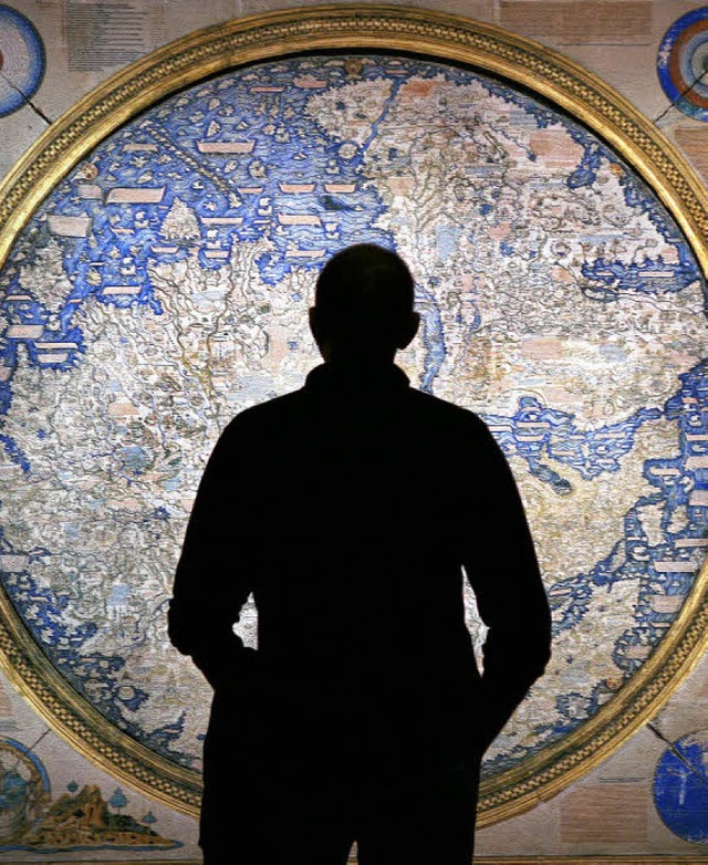 Schon der venezianische Mnch Fra Maur...rhmten Weltkarte auch die  Fantasie.   | Foto: dpa/bz