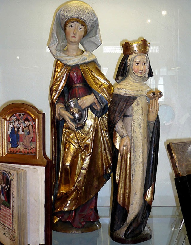 Die heilige Elisabeth von Thringen un...Odilia mit  den Augen in ihren Hnden.  | Foto: Paul Eisenbeis