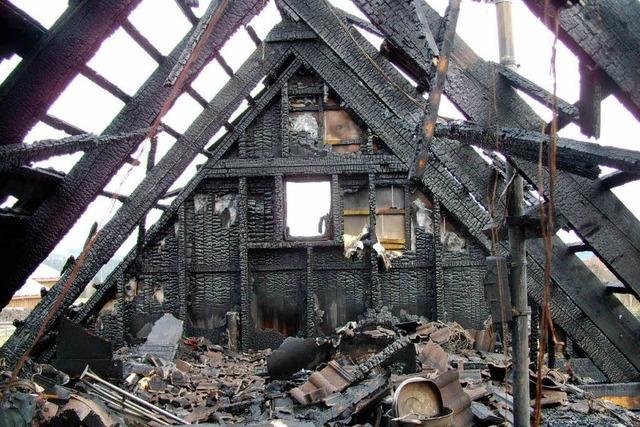 Wohnhaus nach Brand unbewohnbar