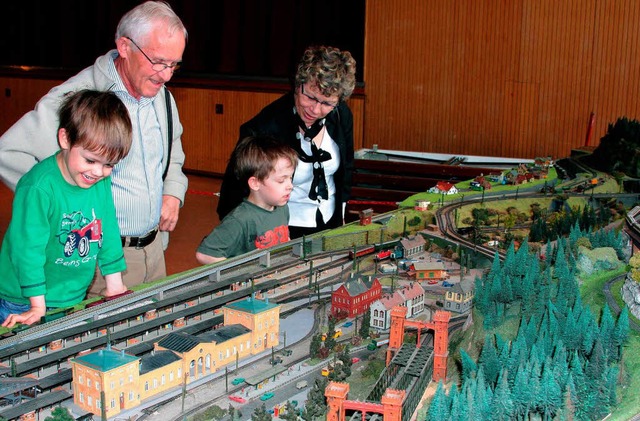 Die schne Modellbahnausstellung in de...entalhalle war leider schlecht besucht  | Foto: Hans-Jrgen Hege