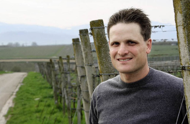 Martin Linser aus Opfingen pldiert mi... den Weinbau am Tuniberg fortzusetzen.  | Foto: Silvia Faller