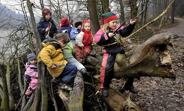 Spielen im Wald macht  Spa und ist ge...ierung werden noch Sponsoren gesucht.   | Foto: Archivfoto: Thomas Kunz