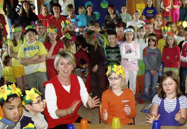 Den Frhling locken: Schler der Grundschule Oberweier   | Foto: BZ