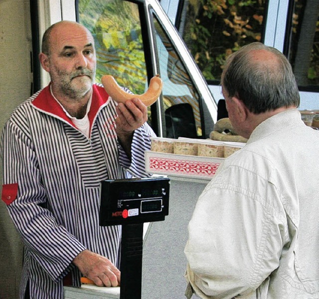 Frische Wurst gefllig? In Raitbach ist wieder Marktsaison.   | Foto: Hege