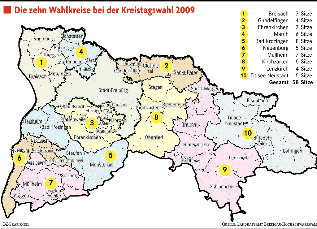 422 Bewerbungen für den Kreistag - Kreis Breisgau-Hochschwarzwald