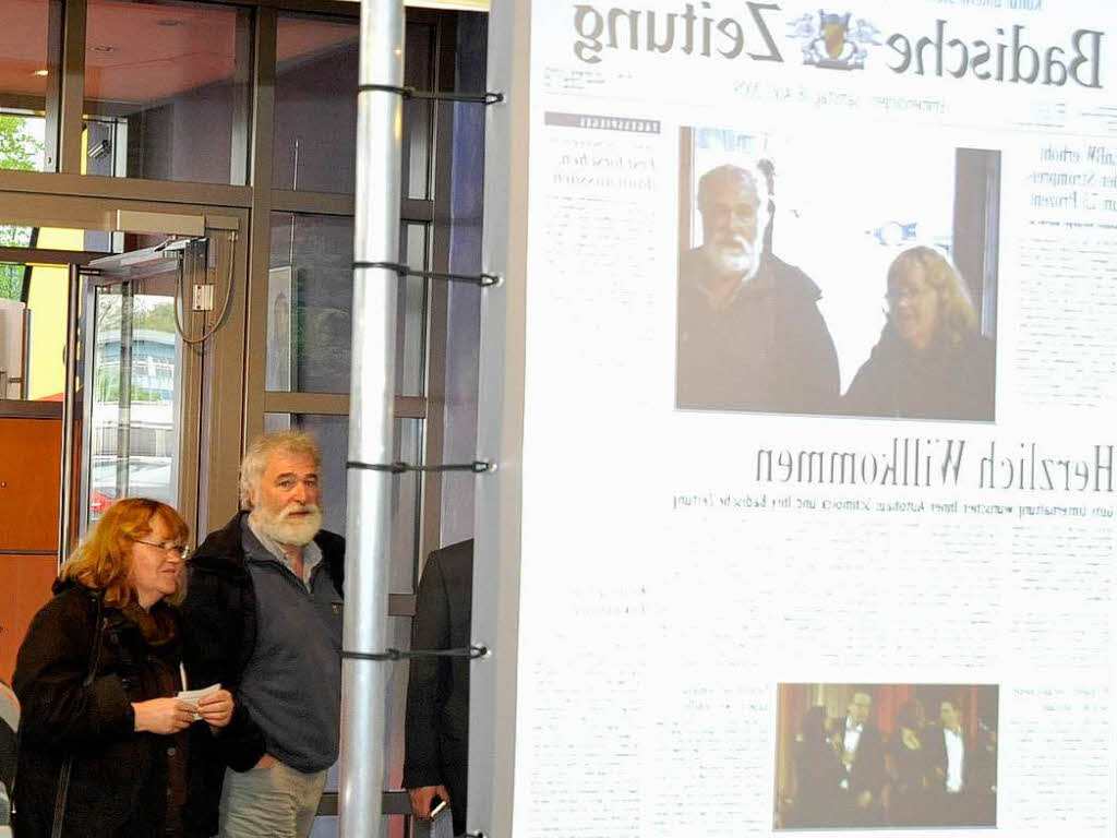 Schau mal, wir in der BZ. Am Eingang wurden die Besucher auf ganz besondere Weise begrüßt Schau mal, wir in der BZ. Am Eingang wurden die Besucher auf ganz besondere Weise begrüßt