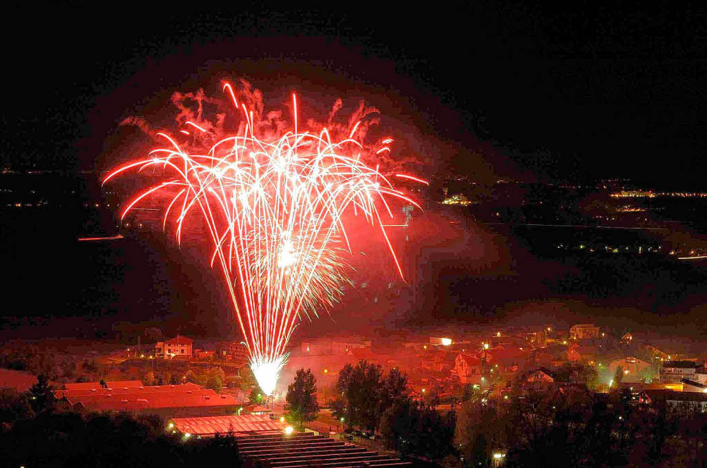 Feuerwerk ber dem „Gaisgraben“