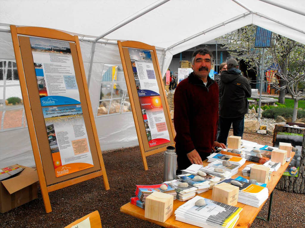 Martin Geng informiert ber kologische Themen und energetisches Bauen