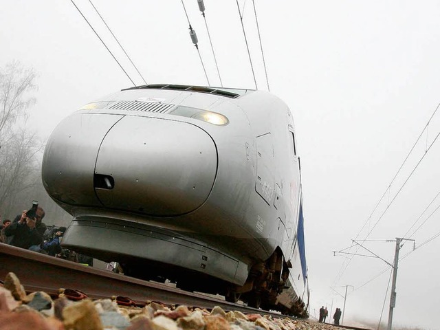 Momentan braucht der TGV von Straburg...knnten es nur noch 1:45 Stunden sein.  | Foto: ImageForum