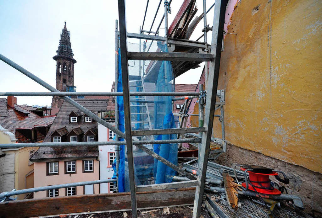 Blicks aufs Mnster: Im zweiten Obergeschoss des neuen Vorbaus hat man einen grandiosen Blick auf die Altstadt.