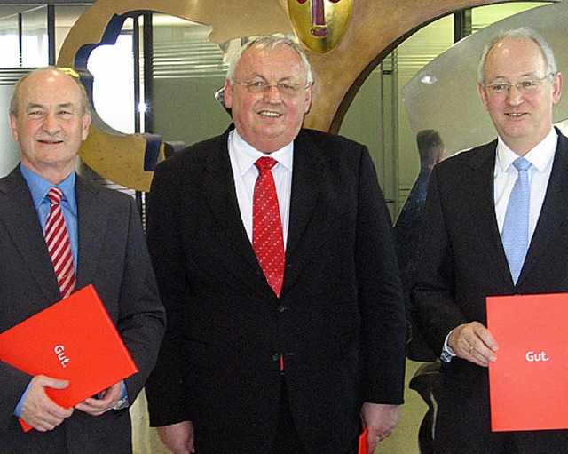 Roland Supper, Edwin Brsner und Heinz Rombach (v. links).   | Foto: Sahli
