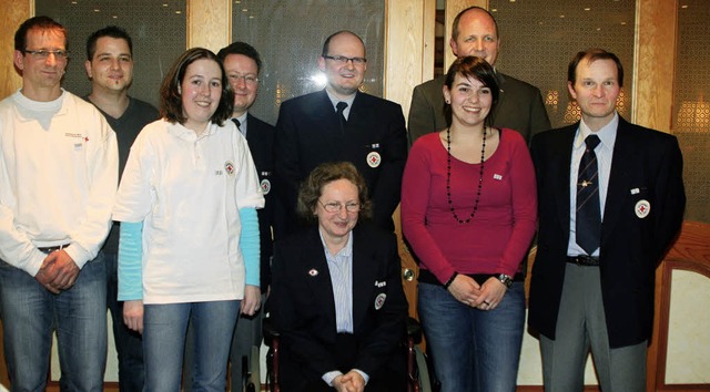 Sie wurden fr 5, 10, 15 und 20 Jahre Treue beim DRK Gutach-Bleibach geehrt.  | Foto: Gerda Oswald