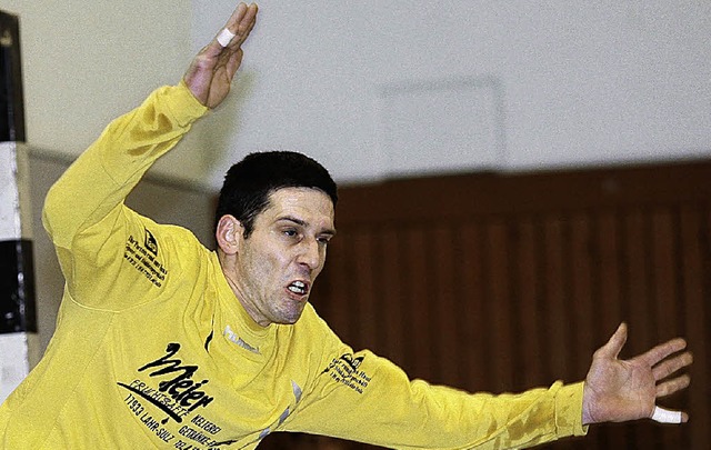 Handball-Sdbadenliga,TV Sulz vs. TV WolfachTimo Heinrich (TV Sulz #1)  | Foto: Peter Goermer