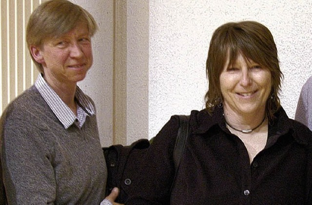 Sylvia Bhme (links) ist seit 2008 in ...rt seit 2004   Schulsozialarbeiterin.   | Foto: archivbild: BZ