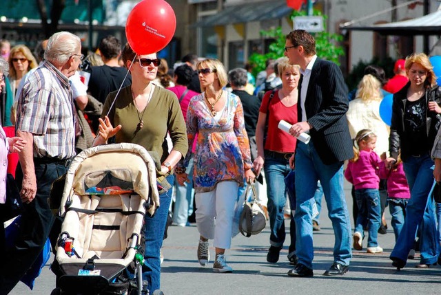 Die Lrracher Innenstadt boomt seit Jahren.  | Foto: Barbara Ruda