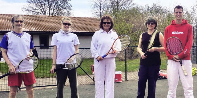 Saisonstart beim Tennisclub in Grafenh...rbara Berreth und Trainer Fabian Gut    | Foto: Chris Seifried