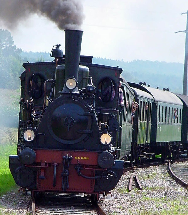 Mit Volldampf unterwegs: Das &#8222;Chanderli&#8220;  | Foto: Michael Raab