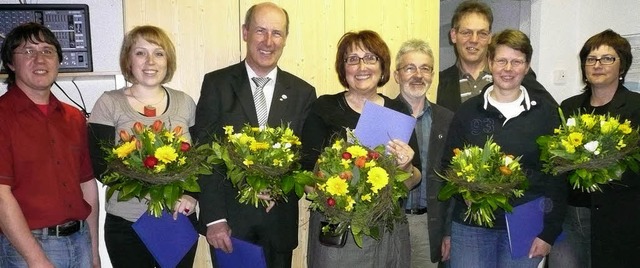 Einige Ehrungen gab es bei der DLRG Kollnau.   | Foto: Thomas Losert