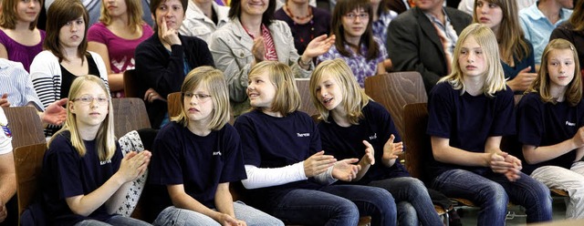 Auch die jngsten Schwanauer erhielten fr ihre Leistungen ein Lob.  | Foto: CHristoph Breithaupt